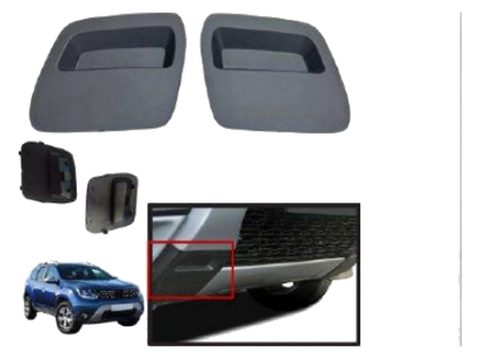 Dacia Duster Tampon Çeki Demir Kapağı - Ön - Siyah