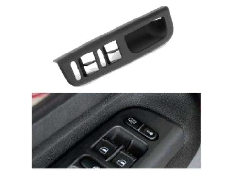 Volkswagen Bora - Golf - Passat Cam Anahtar Çerçevesi - Sol - Siyah