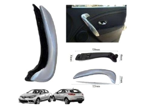 Fluence Megane 3 Kapı Kapı İç Kol Tutamağı Mat Krom Alt Ve Üst Parça Sağ
