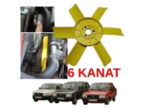 Tofaş Doğan Kartal Şahin Radyatör Fan Pervanesi 6 Kanat