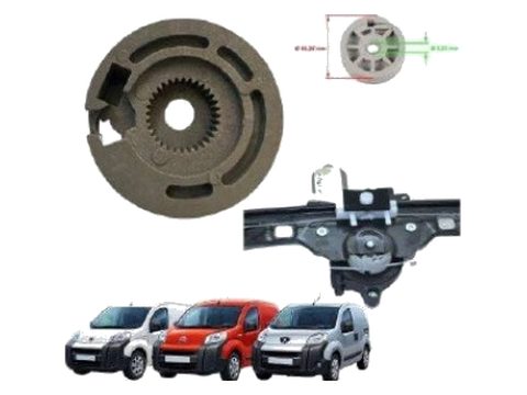 Fiat Fiorino , Grande Punto,citroen Nemo Için Cam Kriko Makarası - Sağ