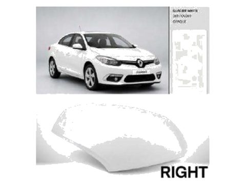 Fluence Ayna kapağı Sağ Beyaz Glacier White 369 / OV369 Opak