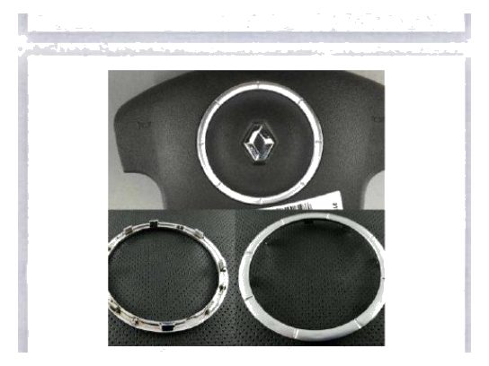 MEGANE 2 SCENİC 2 KANGOO 2 AİRBAG KAPAĞI NİKELAJI MAT GRİ