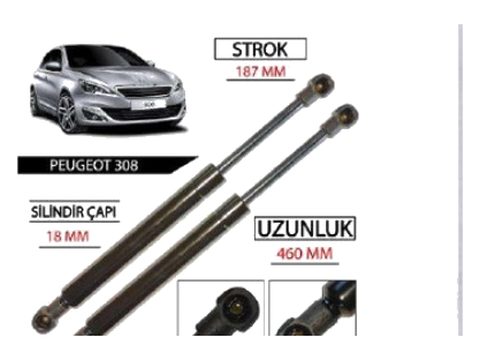 Peugeot 308 Bagaj Amortisörü
