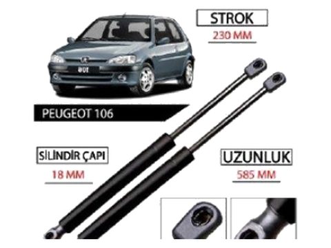 Bagaj Amortisörü Peugeot 106