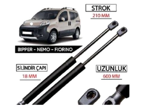 Bipper Nemo Fiorino Bagaj Amortisörü