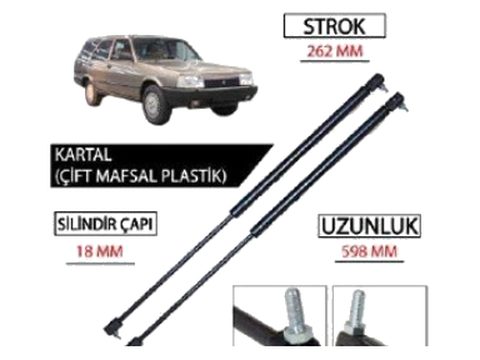 KARTAL CİFT MAFSAL PLASTİK BAGAJ AMORTİSÖRÜ
