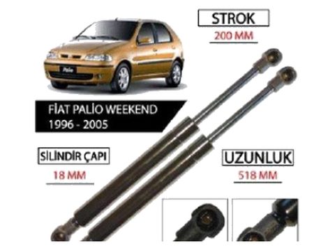 FİAT PALİO WEEKEND BAGAJ AMORTİSÖRÜ 1996 - 2005