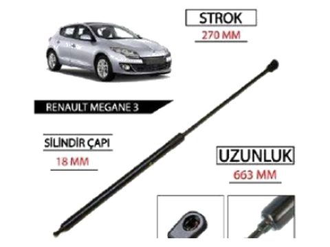 Megane 3 Ön Kaput Amortisörü 2009 Sonrası