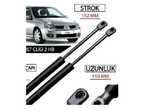 Renault Clio 2 Hatchback Arka Bagaj Amortisörü
