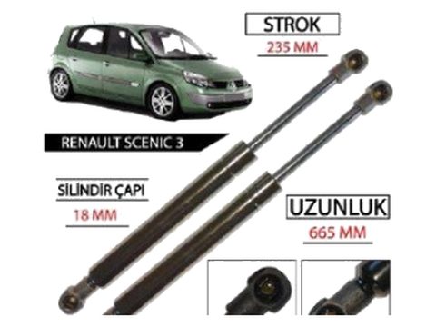 Renault Scenic 3 Grand Scenic 3 Bagaj Amortisörü