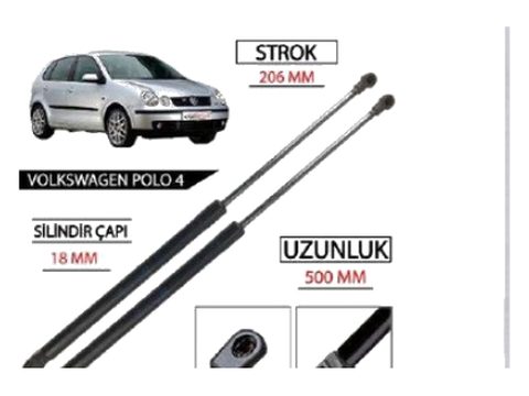 Polo 4 Bagaj Amortisörü 2002 - 2005