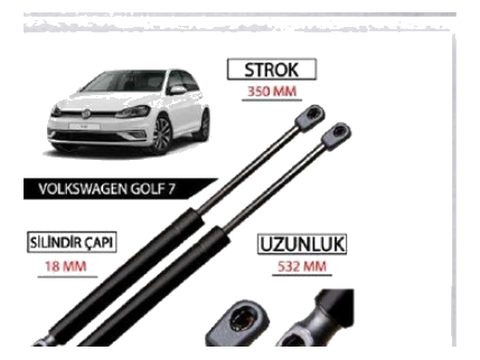Golf 7 Bagaj Amortisörü 2012 Sonrası