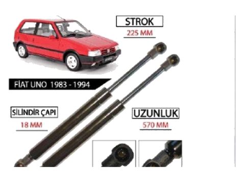 FİAT UNO BAGAJ AMORTİSÖRÜ 1983 - 1994