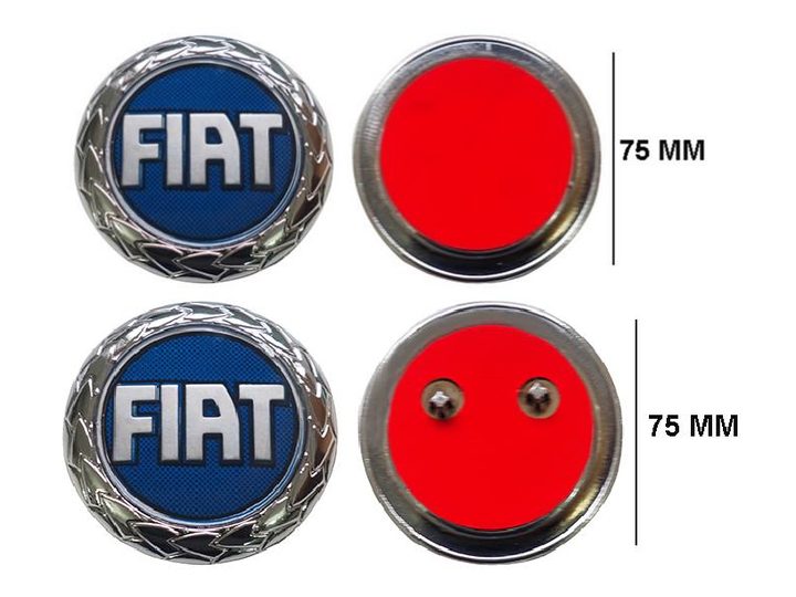 Bagaj Arması Yapıştırma Mavi (75mm) – Fiat-Palio-Albea-Doblo