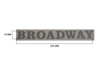 Broadway Kağıt Yazı (açık Renk) E.M – Renault-R.9