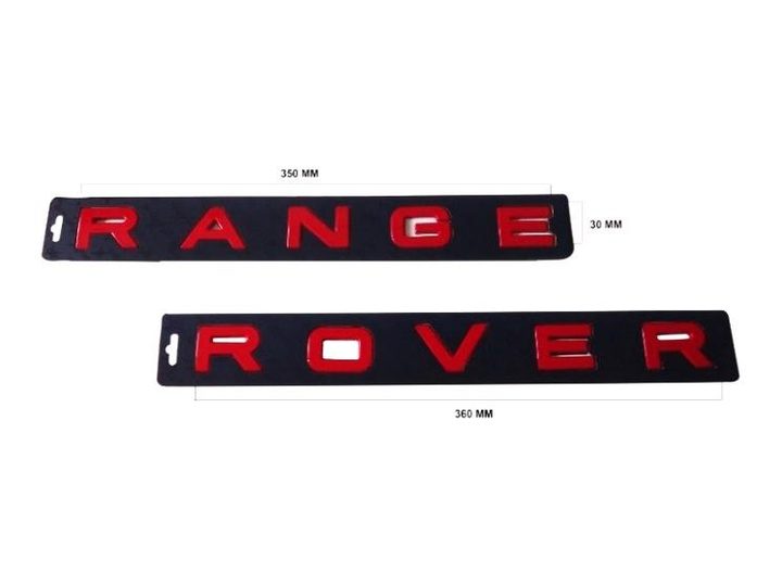 Yazı Range Rover Kırmızı