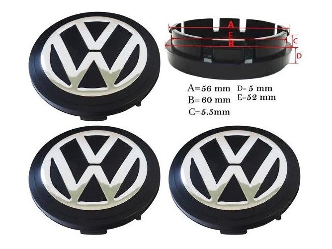 Jant Göbek Arması Komple (60Q) 2011-2014 – Volkswagen-Passat-Golf-Jetta