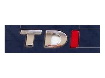 Yazı TDI TEK Kırmızı 2CM*6CM – Volkswagen-Skoda /golf-Fabia- Jetta