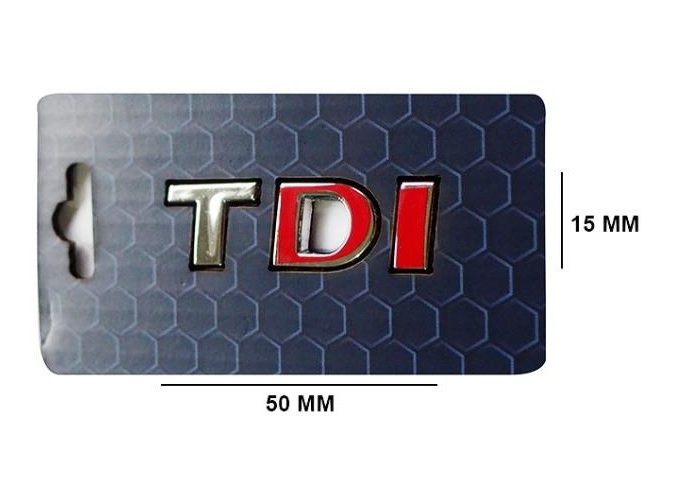Yazı TDI 2CM*6CM (I Yeşil) – Volkswagen- Golf-Passat-Jetta