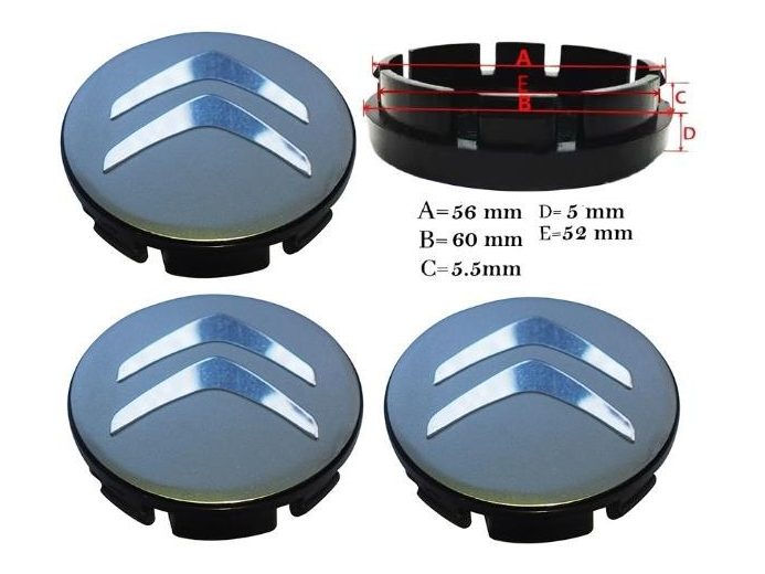 Jant Göbek Arması 56- 60MM(GRI) – Citroen