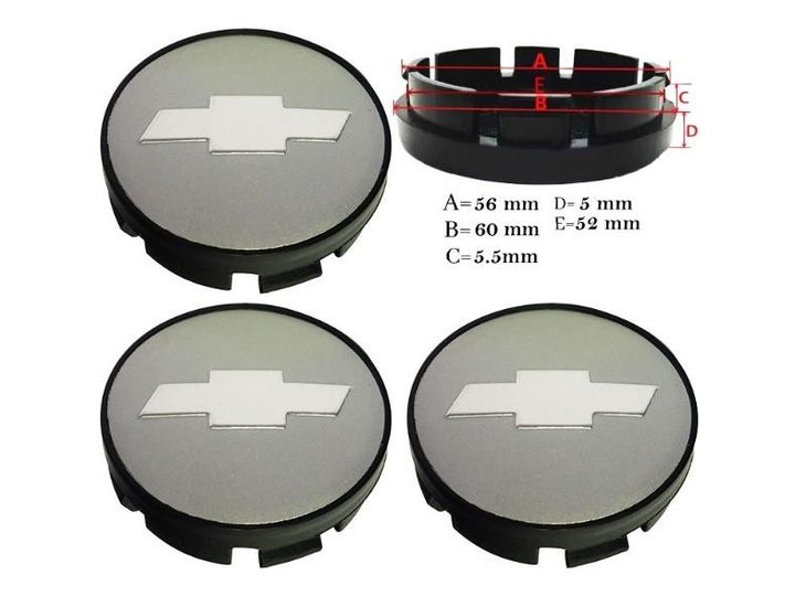 Jant Göbek Arması 56- 60MM (gri) – Chevrolet