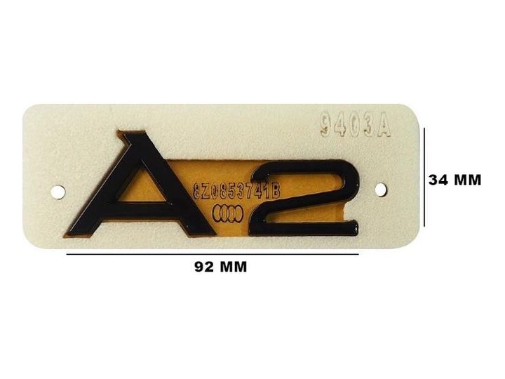 Yazı A2 Siyah – Audi- A2
