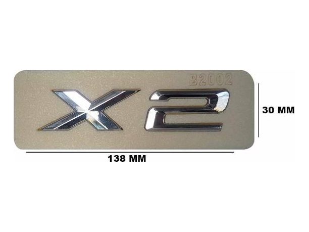Arka Bagaj Yazısı Krom (küçük) – BMW X2