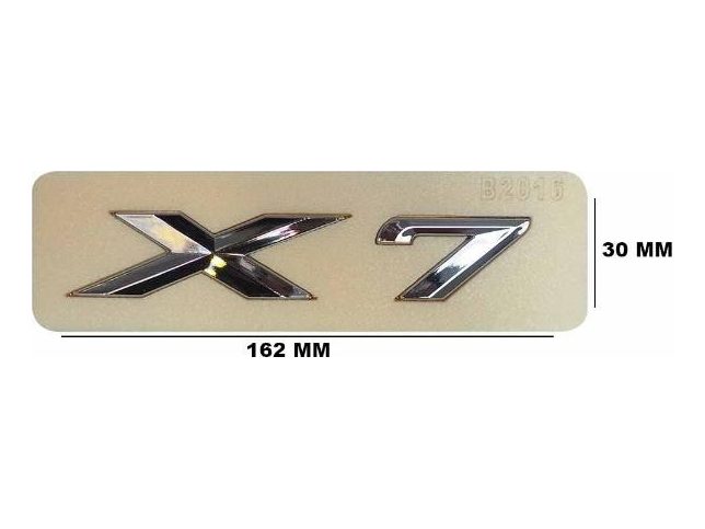 Arka Bagaj Yazısı Krom (büyük) – BMW X7