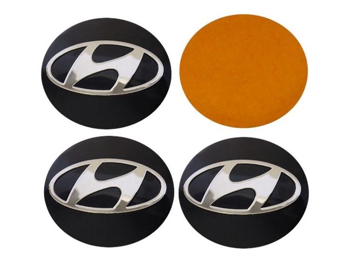 Jant Göbek Arması (4 LÜ) Yapışma Oval 56Q – Hyundai