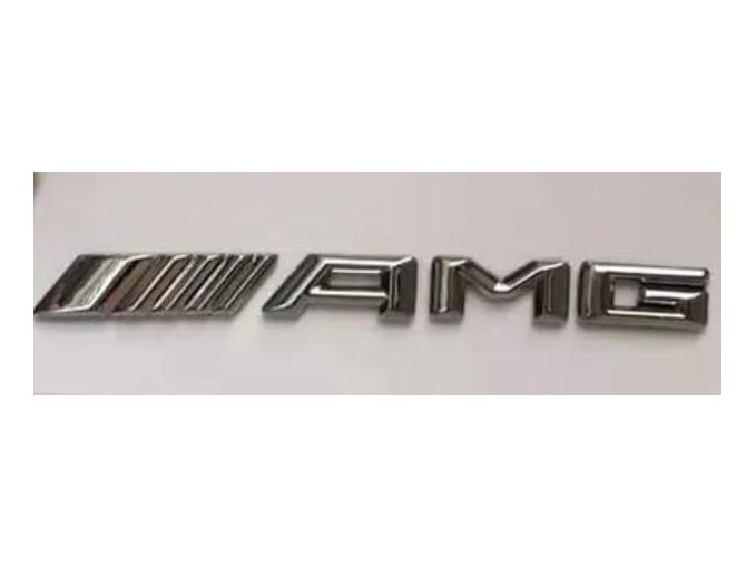 Yazı AMG Üçgen TİP (konsol Cockpit - Krom) – Mercedes
