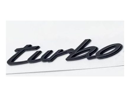 Turbo Yazı (siyah ) (2CMX12CM) – Porsche