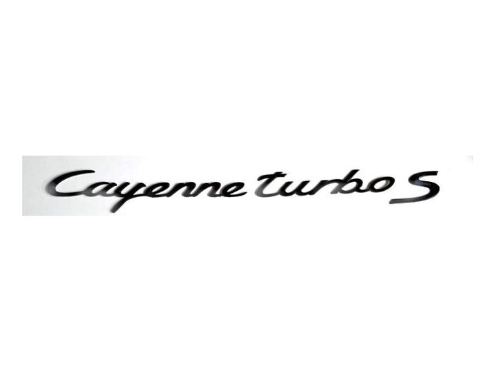 Yazı Cayenne Turbo S BİG Crom – Porsche